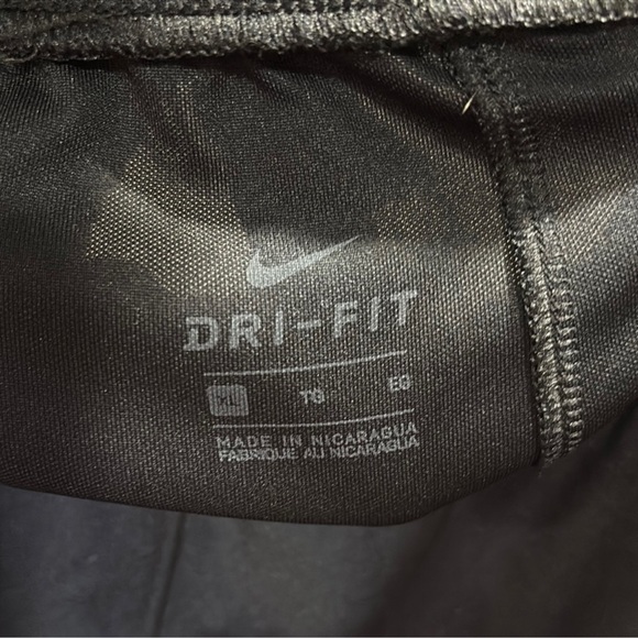 Nike Kids Black Shorts with White Swoosh - Picture 2 of 4